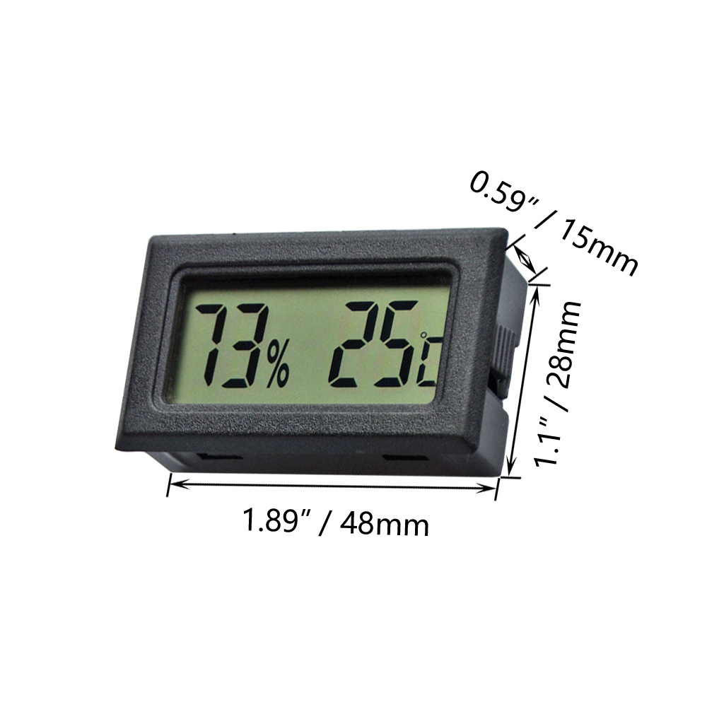 FY-11-B Reptile Thermometer Mini Plastic LED Digital Humidity Temperature Meters Gauge Indoor Hygrometer Thermometer