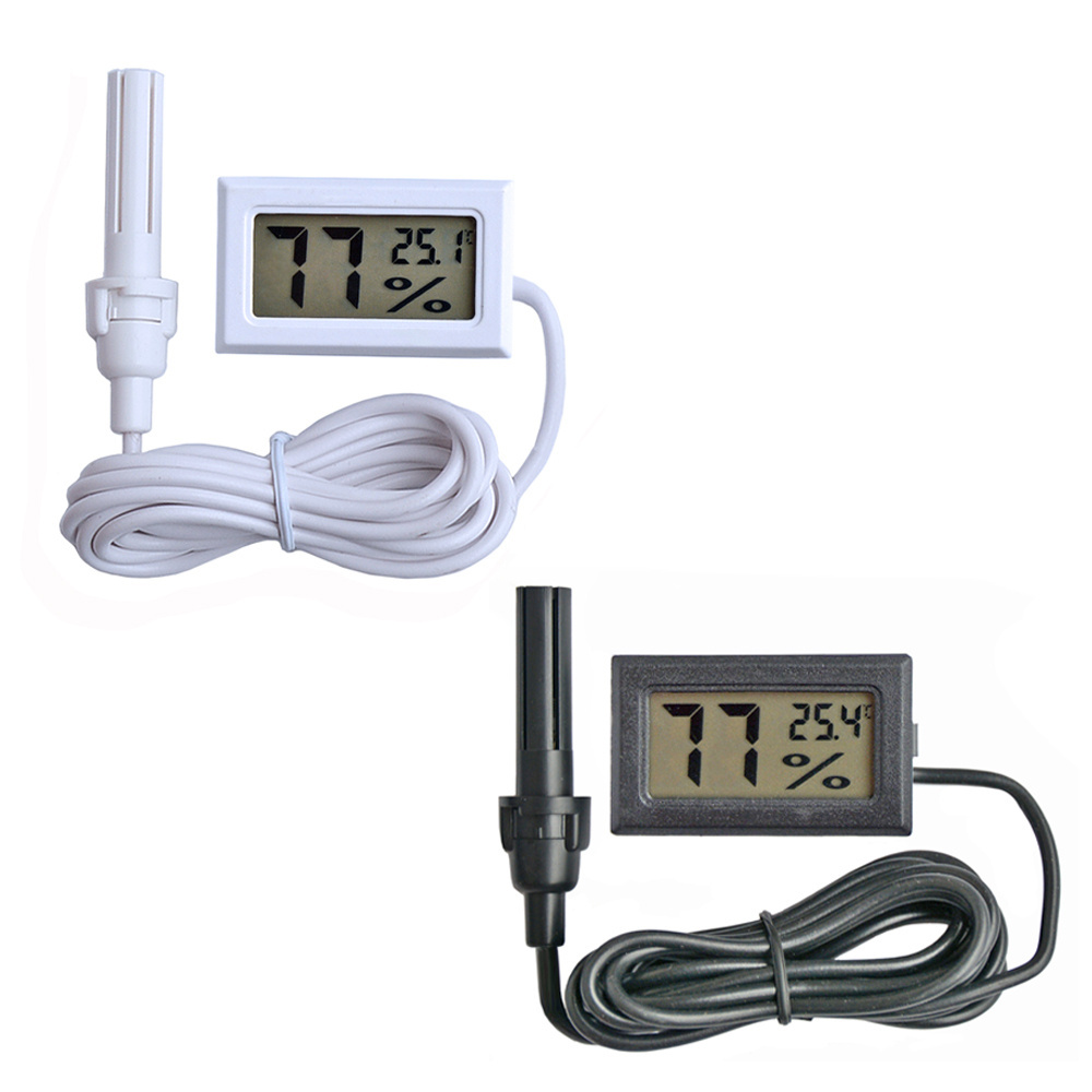 FY-12 Mini Digital Hygrometer & Thermometer Small Fahrenheit Digital LCD Thermometer Hygrometer For Reptile