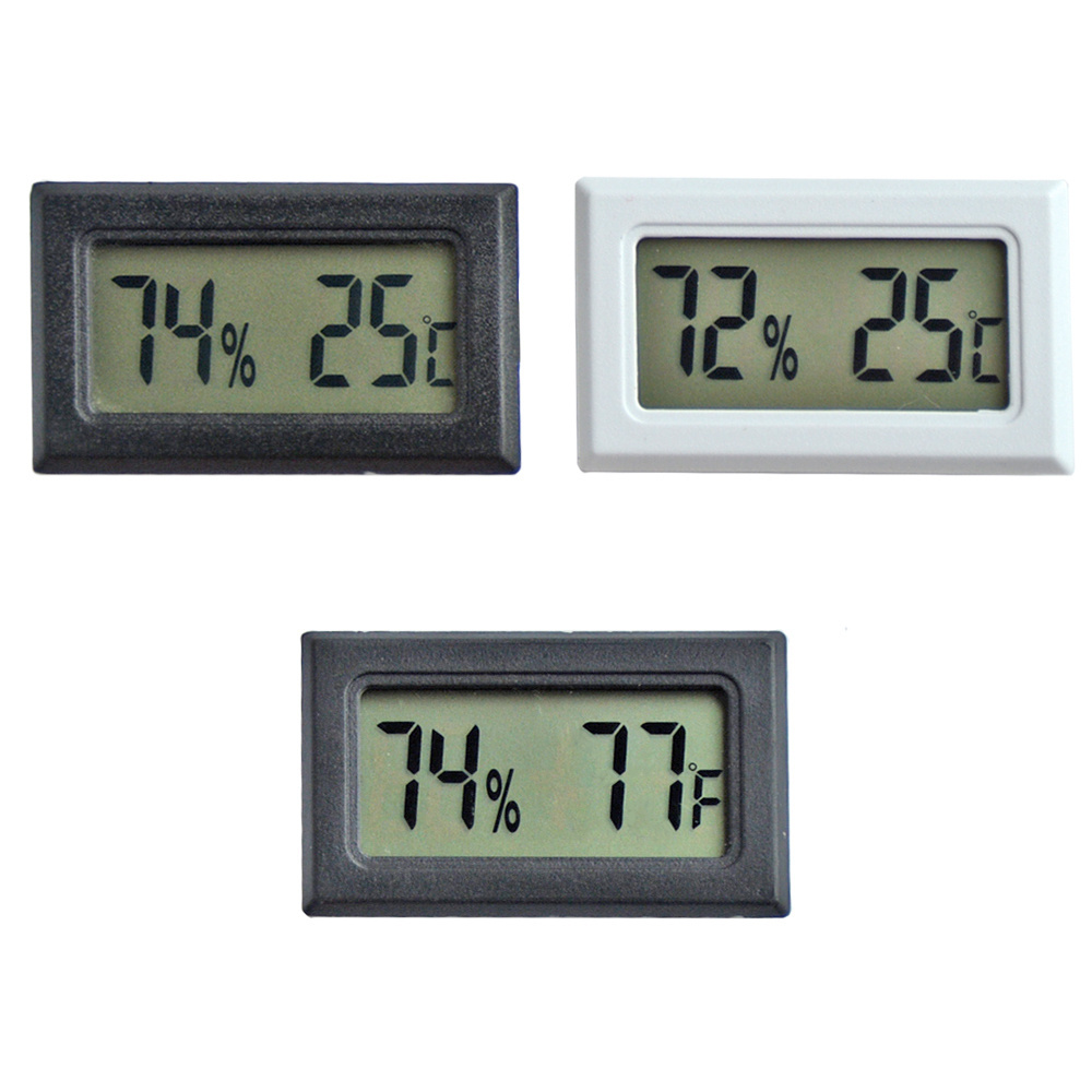 FY-11-B Reptile Thermometer Mini Plastic LED Digital Humidity Temperature Meters Gauge Indoor Hygrometer Thermometer