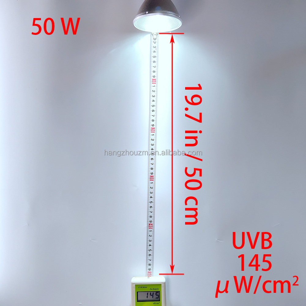 Par30 50W UV Spotlight Hid Lights Reptile Metal Halide Bulb Full Spectrum Sun UV Flood Light Lamp