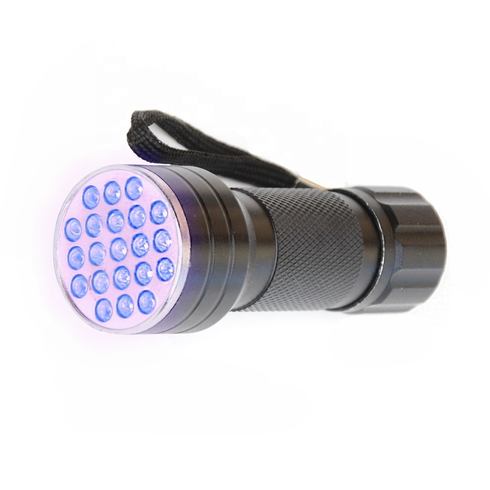 Battery 21 LED UV Flashlight Handheld Black Lights Mini LED UV Flashlight