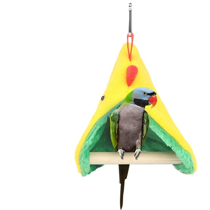 Warm bird tent hammock triangle nest with station stick