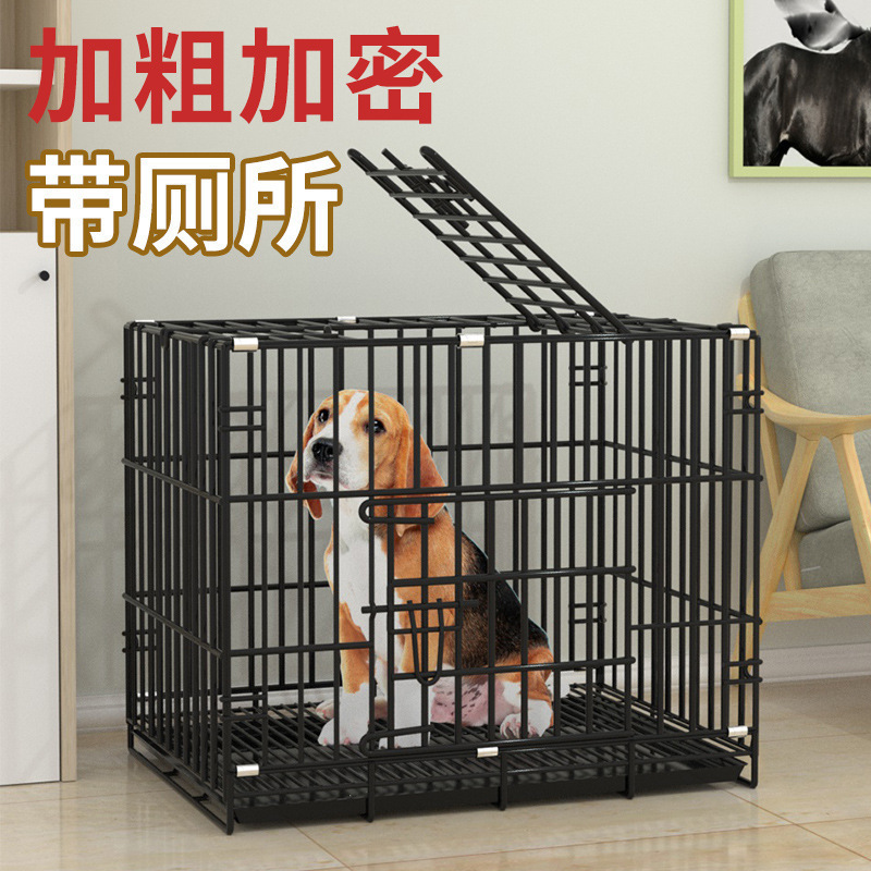 Wholesale Black Metal Pet Dog Crate Durable Outdoor Large Folding Pet Dog Cage