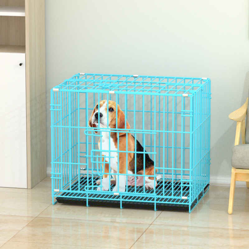 Wholesale Black Metal Pet Dog Crate Durable Outdoor Large Folding Pet Dog Cage