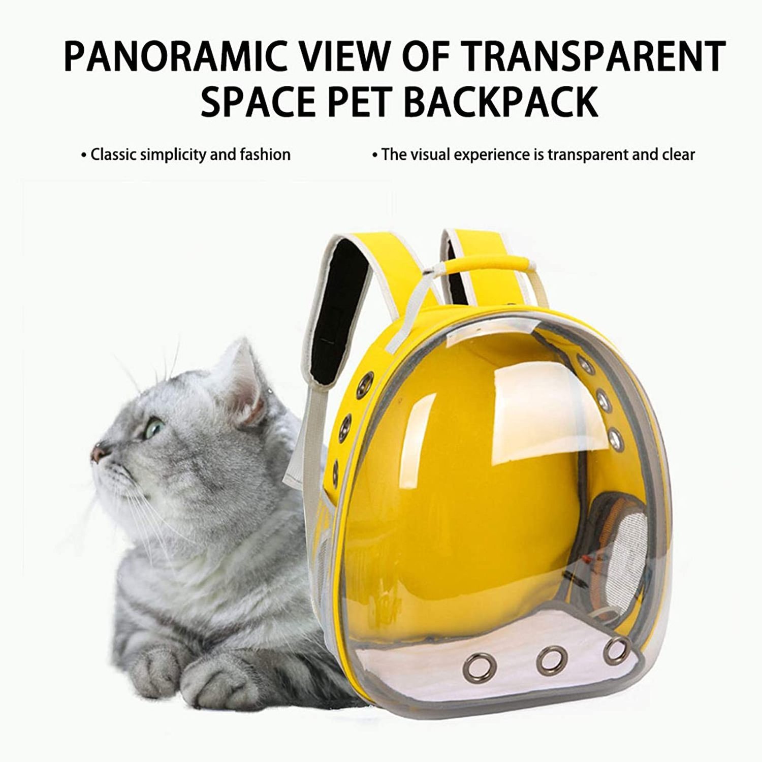 Cat Backpack Carriers Bag  Dog Backpack Pet Bubble for Small Cats Puppies Dogs Bunny, Airline-Approved Ventilate