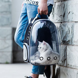 Cat Backpack Carriers Bag  Dog Backpack Pet Bubble for Small Cats Puppies Dogs Bunny, Airline-Approved Ventilate