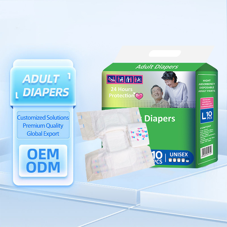 3D Leak Prevention Channel Bambino Non-Woven Fabric Diapers Adult Japanese Adult Diaper