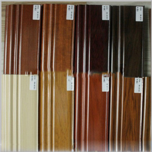 wood color PS Skirting Board/plastic skirting