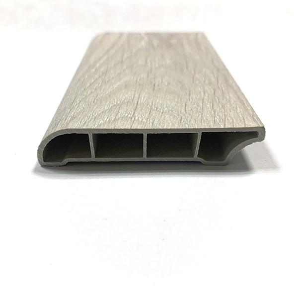 wood color PS Skirting Board/plastic skirting