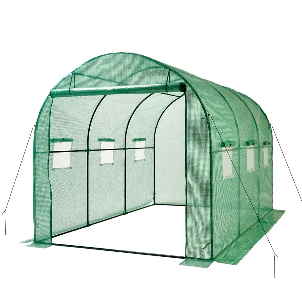 Low cost poly tunnel garden used greenhouses for sale