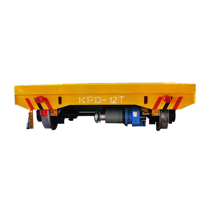 Flatbed transfer tool electric powered railway freight wagon