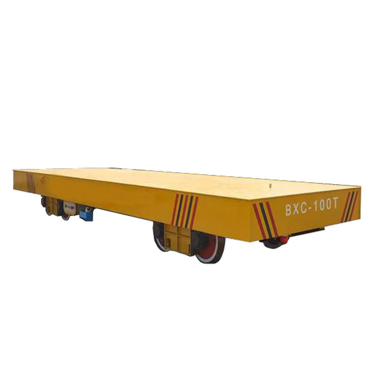 Flatbed transfer tool electric powered railway freight wagon