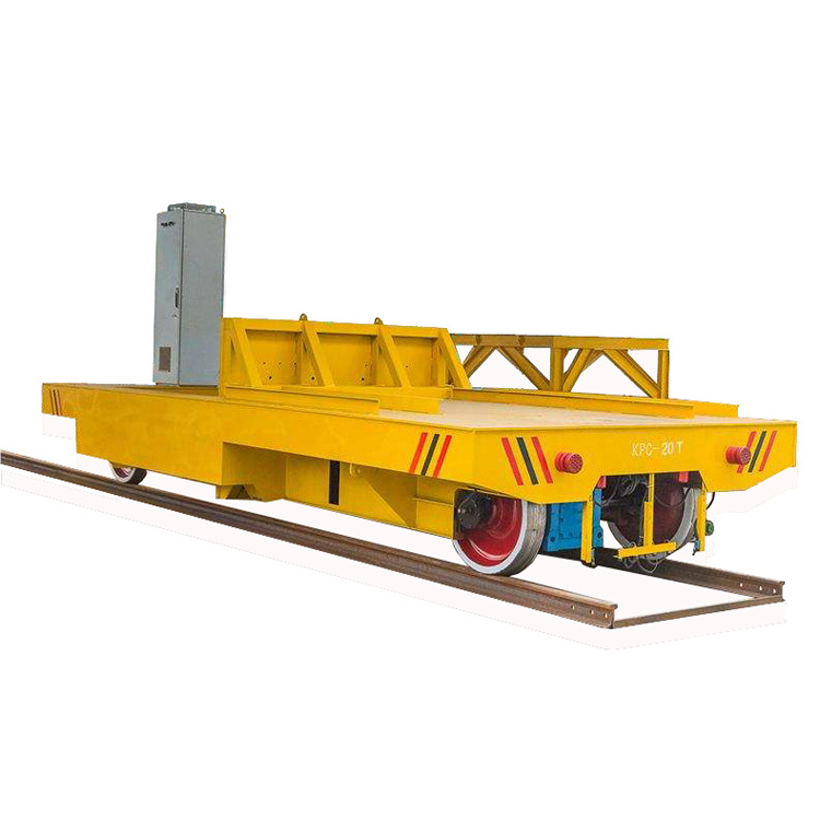 Flatbed transfer tool electric powered railway freight wagon