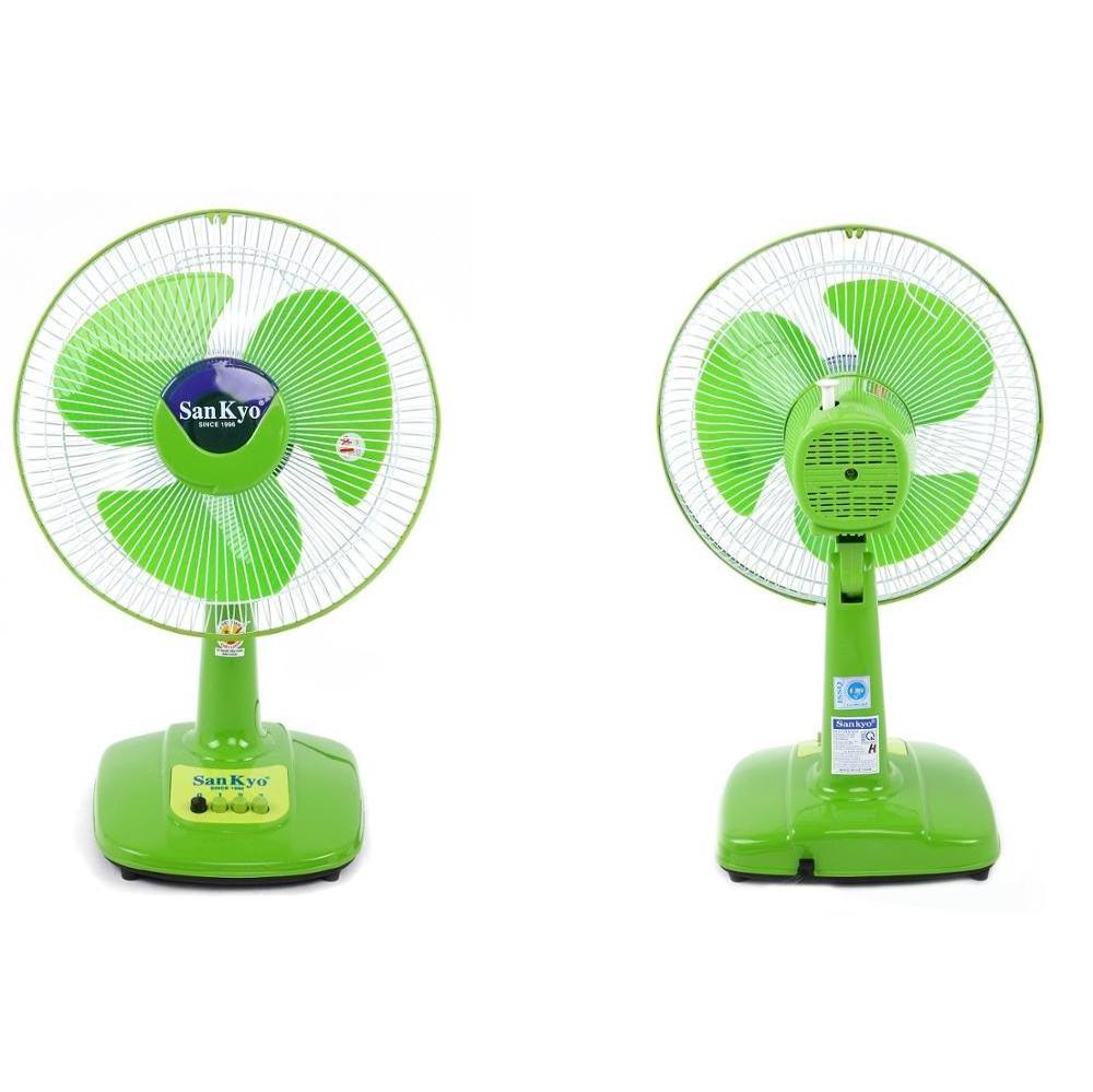 Air Quality Appliances 3 Speeds Oscillating Model SanKyo Desk Fan Free Spare Parts 12 Inches Table Electric Fan Made in Vietnam