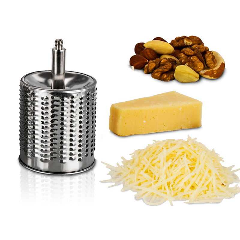 Suction Base Rotary Grater Potato Vegetable Slicer Fruit Shredder Kitchen Tool Cheese Chopper Grater