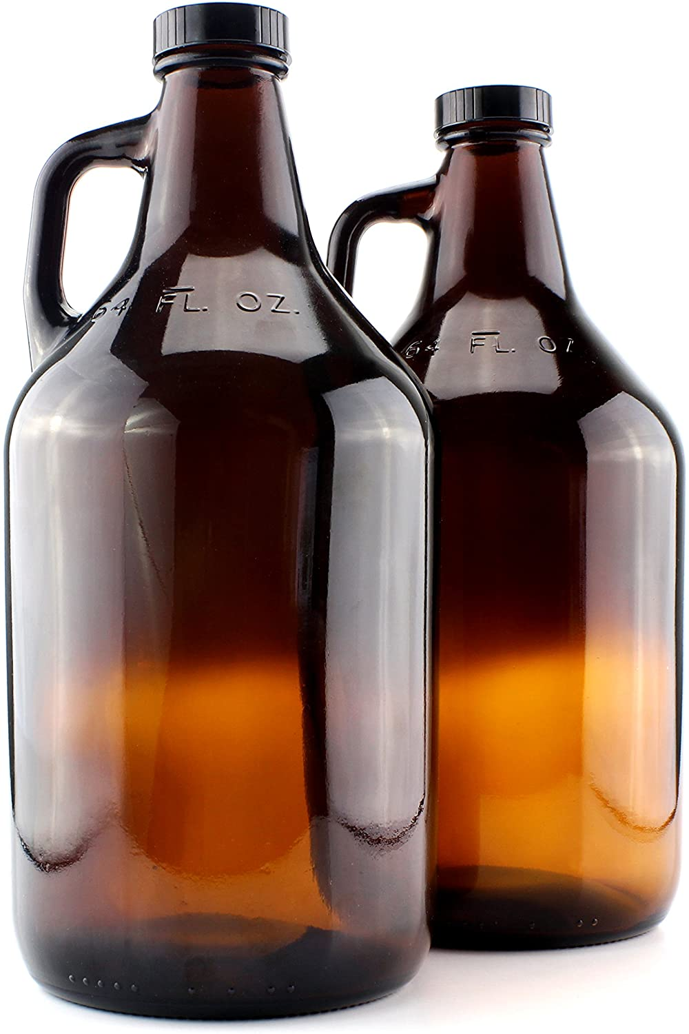 Wholesale 32 oz 64oz Water Kombucha Amber Glass Wine Beer Growler Half Gallon Jugs Bottles