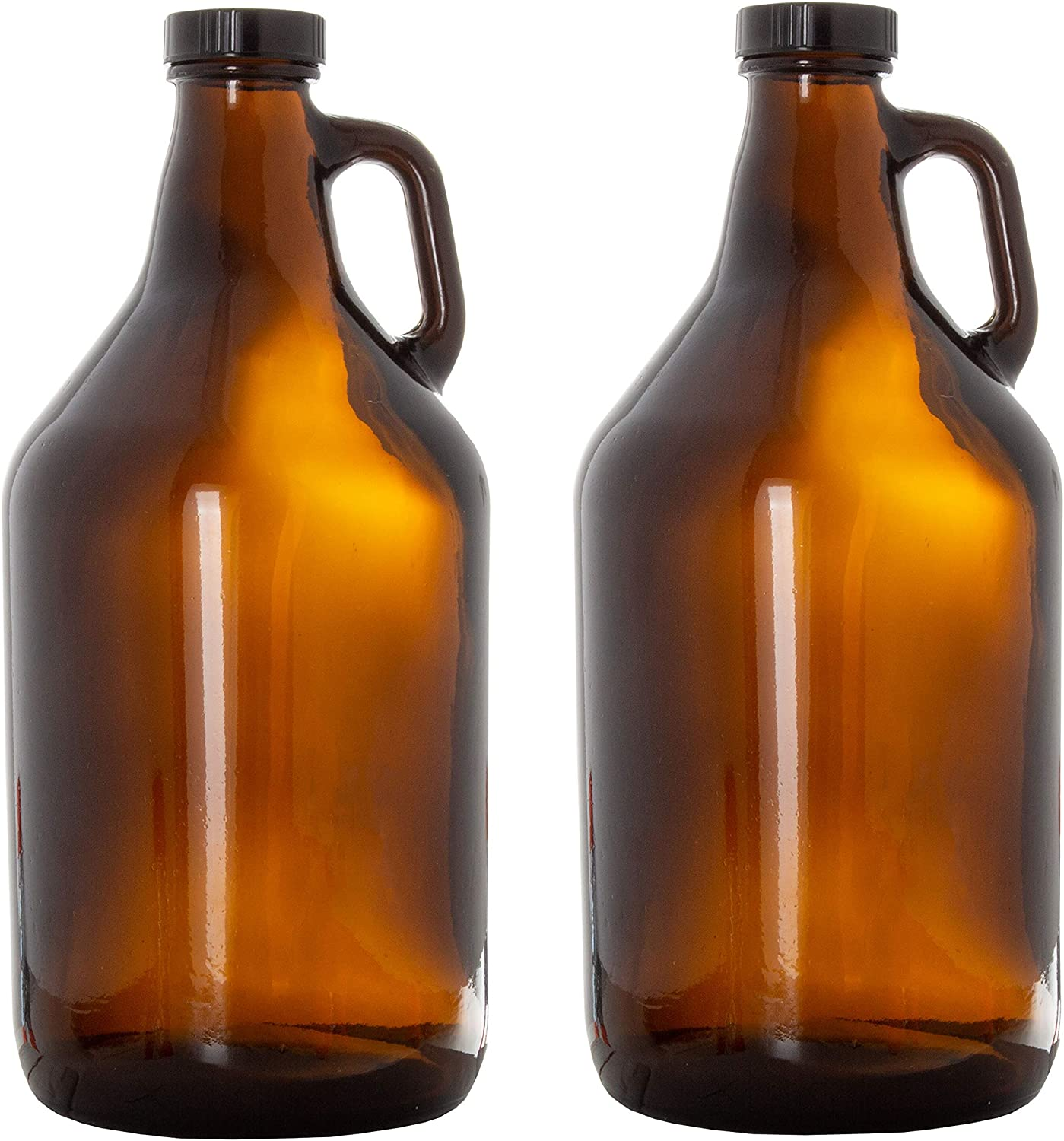 Wholesale 32 oz 64oz Water Kombucha Amber Glass Wine Beer Growler Half Gallon Jugs Bottles