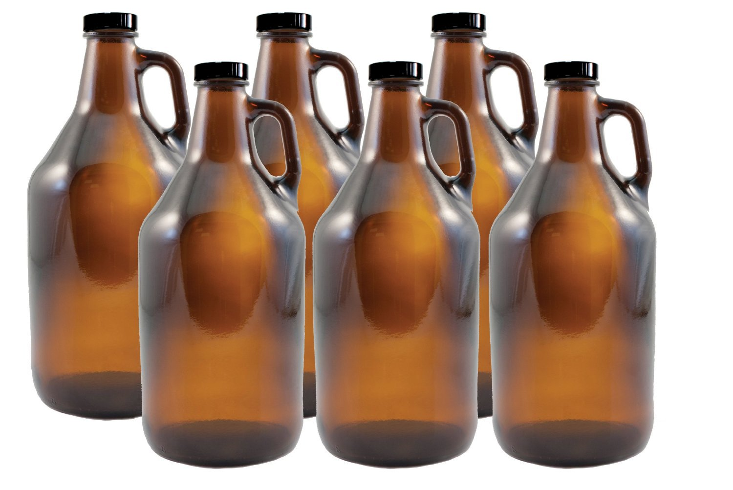 Wholesale 32 oz 64oz Water Kombucha Amber Glass Wine Beer Growler Half Gallon Jugs Bottles