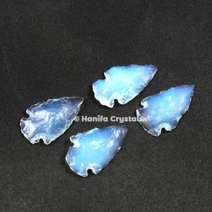 Opalite Glass Indian Arrowheads | Indian Agate Arrowheads : Bulk Agate Arrowheads For Sale