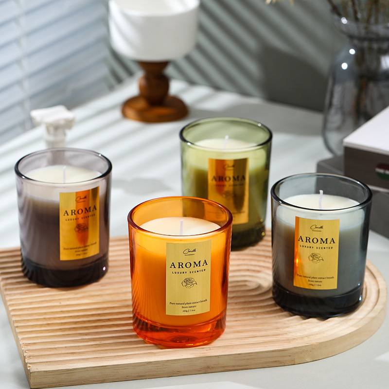 High Quality Private Label Aromatherapy Candle Vanilla Fall Scented Candles Luxury Gift Set