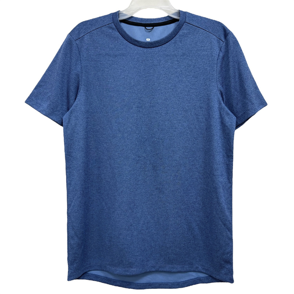 Great Quality Polyester Jersey O-Neck Short Sleeve Knitted Tee Shirt Casual Sport Shirt