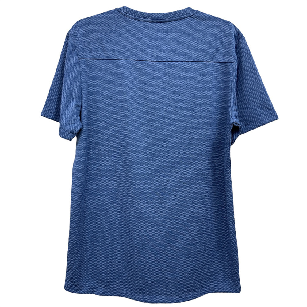 Great Quality Polyester Jersey O-Neck Short Sleeve Knitted Tee Shirt Casual Sport Shirt