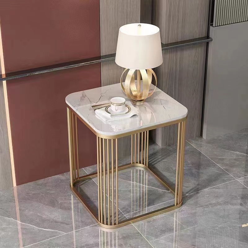 The latest metal+glass/marble top edge table, living room coffee table