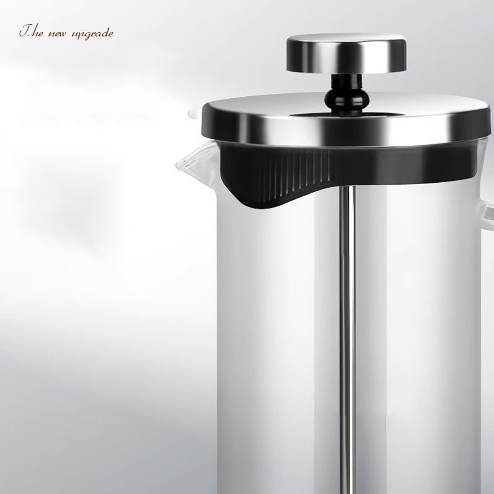 French Press Coffee Maker 350ml/600ml/800ml/1000ml 304 Stainless Steel French Press with Filter Heat Resistant