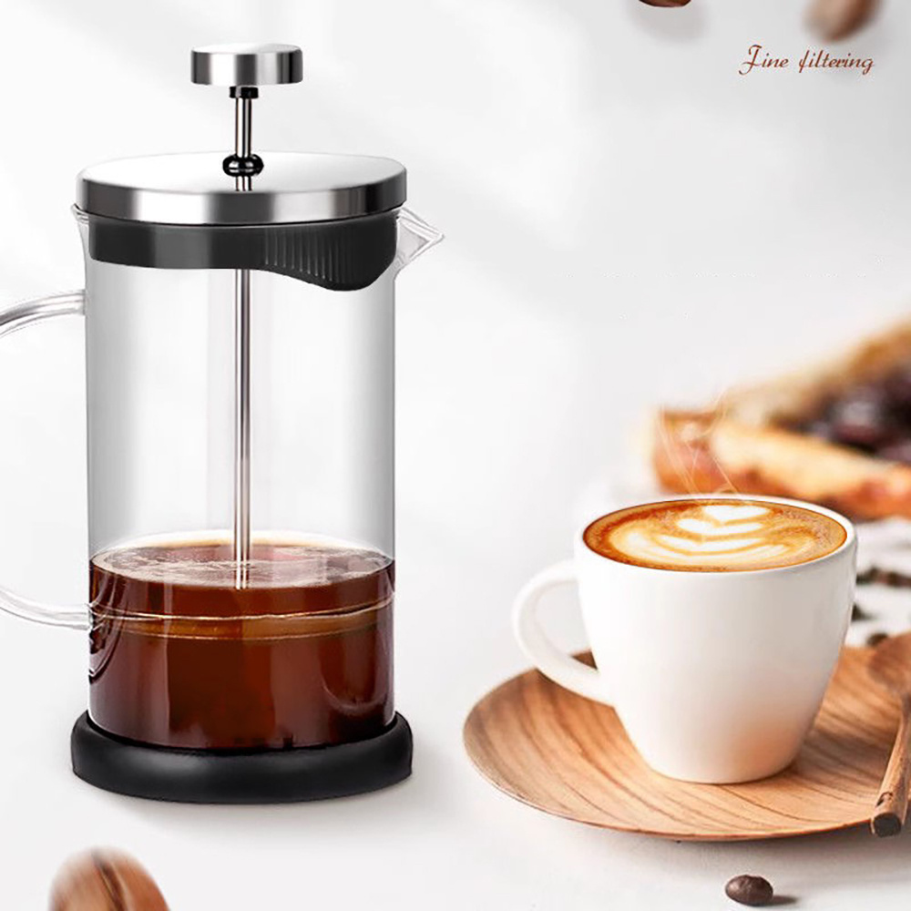 French Press Coffee Maker 350ml/600ml/800ml/1000ml 304 Stainless Steel French Press with Filter Heat Resistant