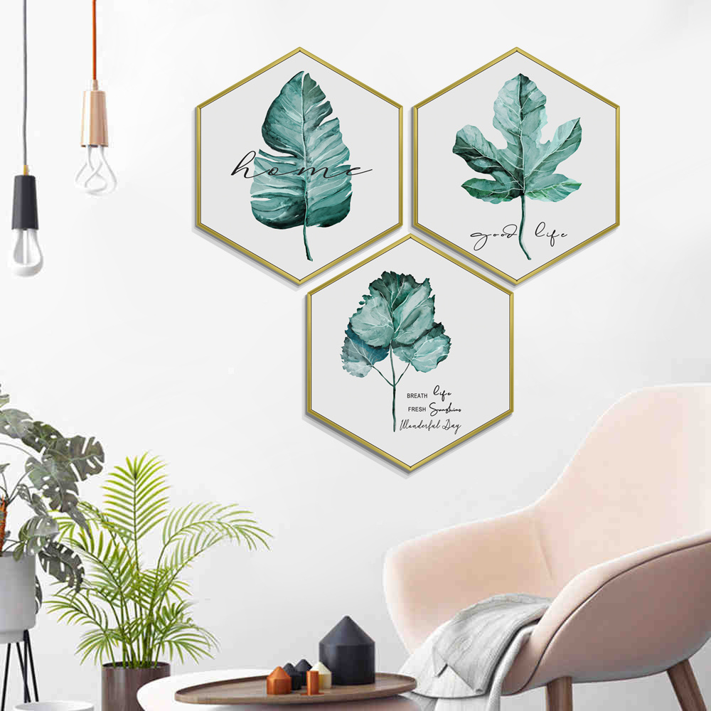 Specially Customized MDF Wooden Hexagonal Picture Photo Frame For Home Decoration