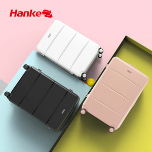 Hanke custom Designer Suitcase Travel Stylish Durable Trolley Smart Packaging Box Carry On Luggage Sets