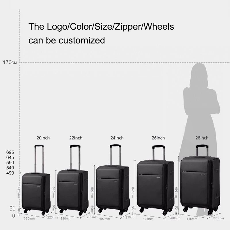 China Manufacturer Travel Suitcase Luggage Bag Custom Logo Foldable Suitcase Personalized Black Luggage Suitcases For Business