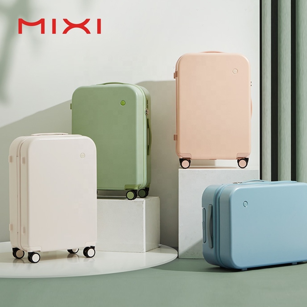 Mixi designers brand Korean style trolley suitcase with usb charging custom travel smart carry on luggage