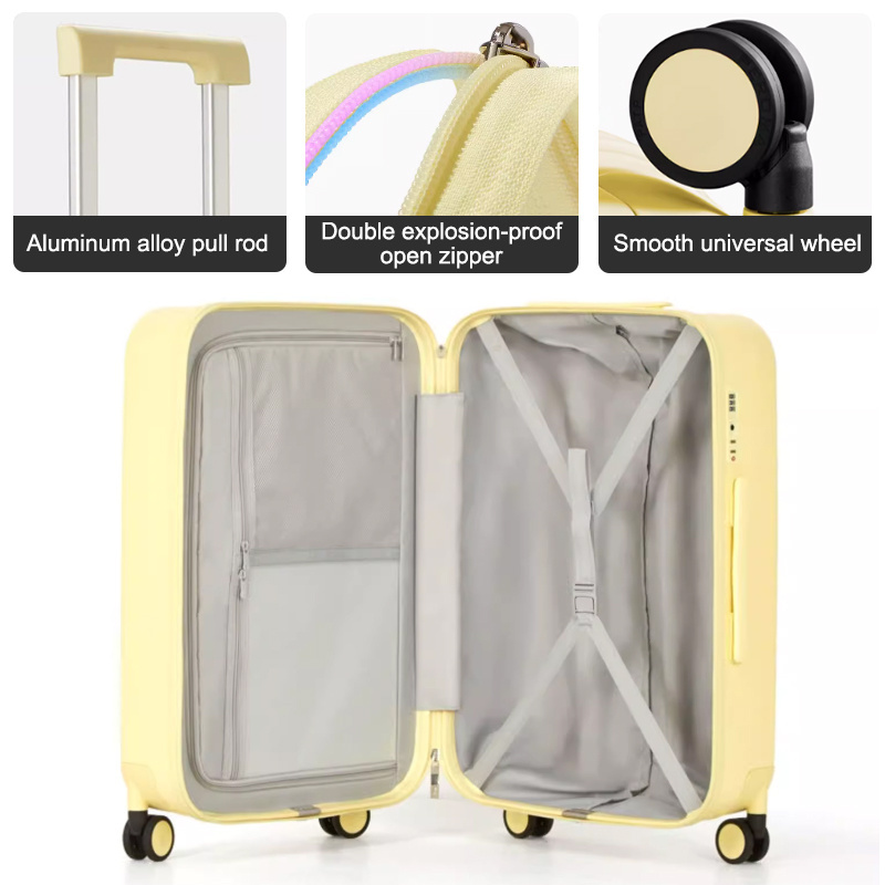 Mixi designers brand Korean style trolley suitcase with usb charging custom travel smart carry on luggage