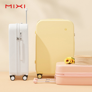 Mixi designers brand Korean style aluminum trolley suitcase business luggage travel bag custom travel smart carry on luggages