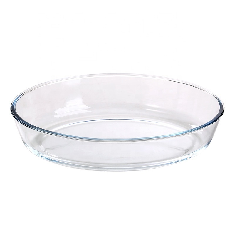 13 Inch Round Dinner Plate for Dinner Table Decoration Wholesale Clear Glass CLASSIC Machine Pressing Fish Dish Polished 2900ml