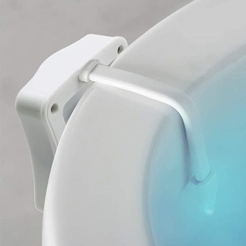 battery powered 16 colors random switching motion sensor toilet bowl light, waterproof LED toilet night light