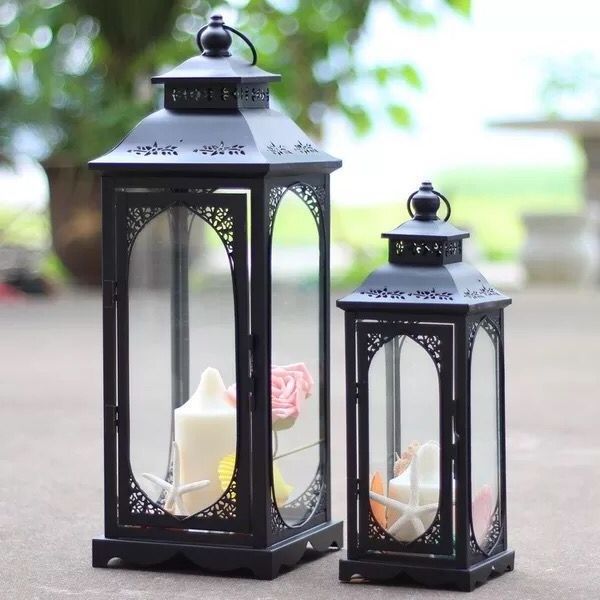 Outdoor Candle Lanterns Set Of 3 Decorative Wedding Gold Cheap Metal Lanterns Holder For Sale