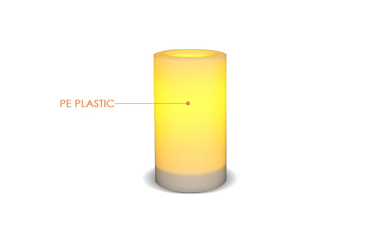 5'x9' Flat Top Festival Home Dinner Decor Flameless Flicking Led Battery Powered Candle For Home Decor