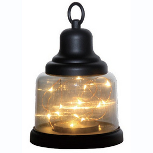 Battery Operated Indoor Use Copper String Light Warm White LED Fairy Lights Lantern Plastic Decorative lantern