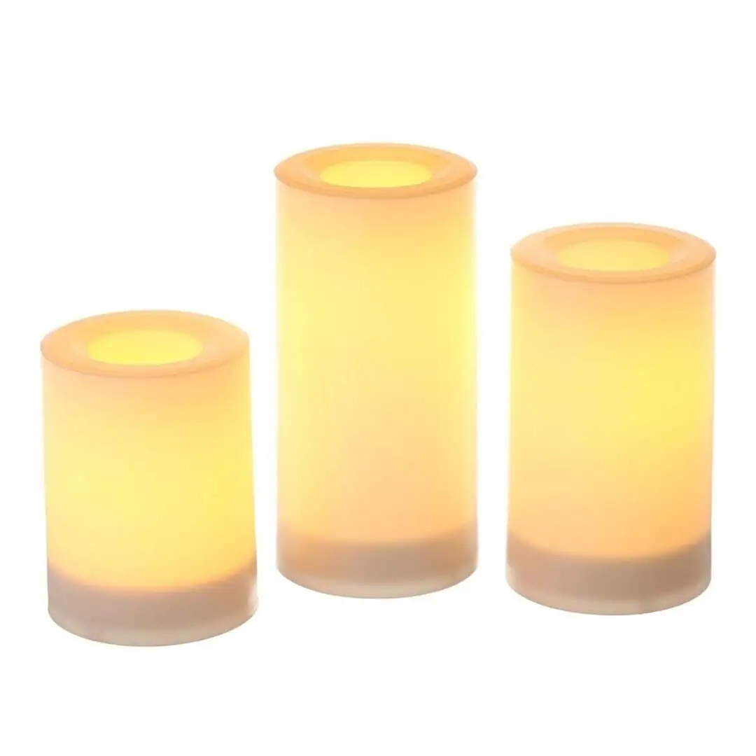 6'x15' Low Price Christmas Party Led Battery Candle Plastic Candles For Wedding Decorations