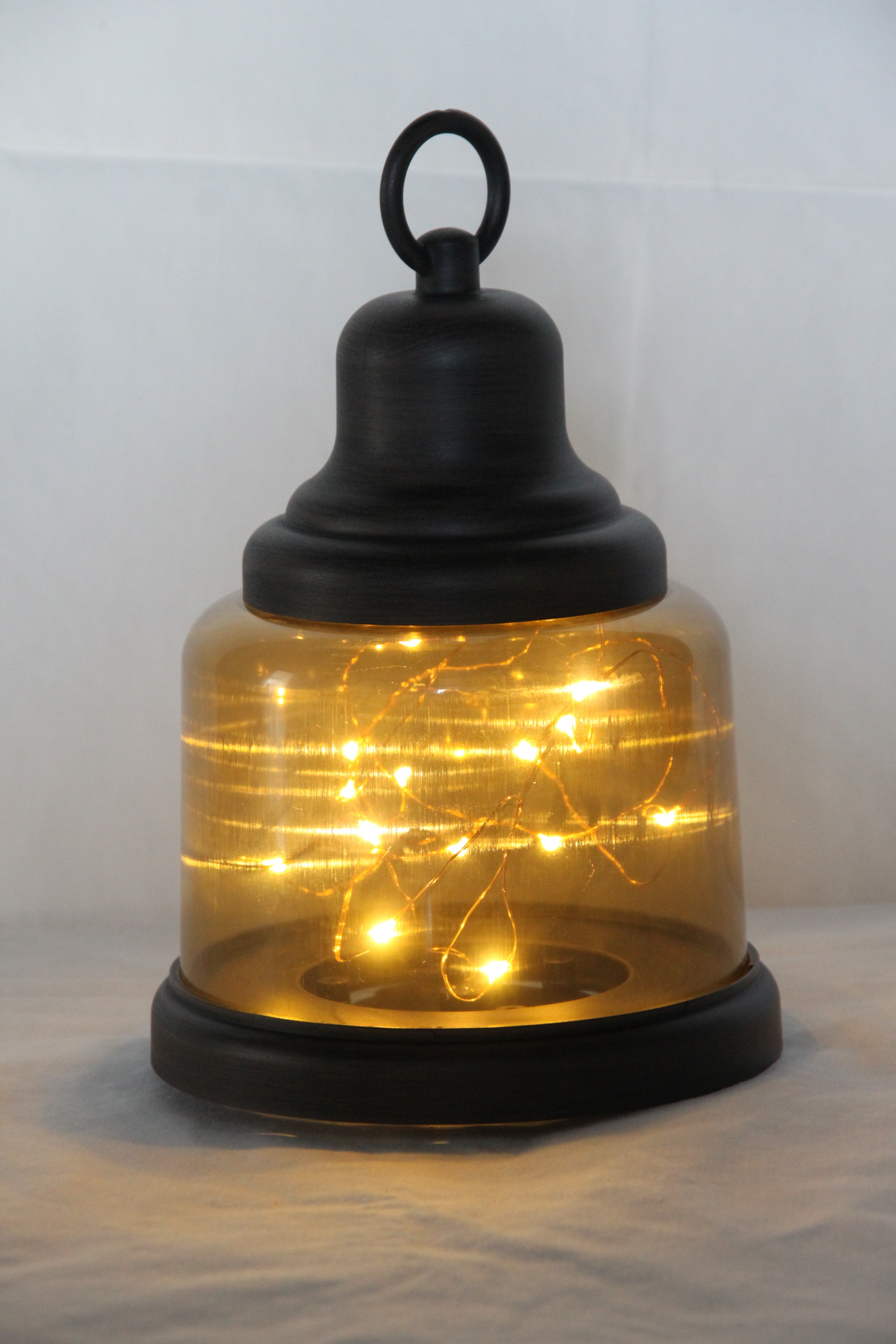 Battery Operated Indoor Use Copper String Light Warm White LED Fairy Lights Lantern Plastic Decorative lantern