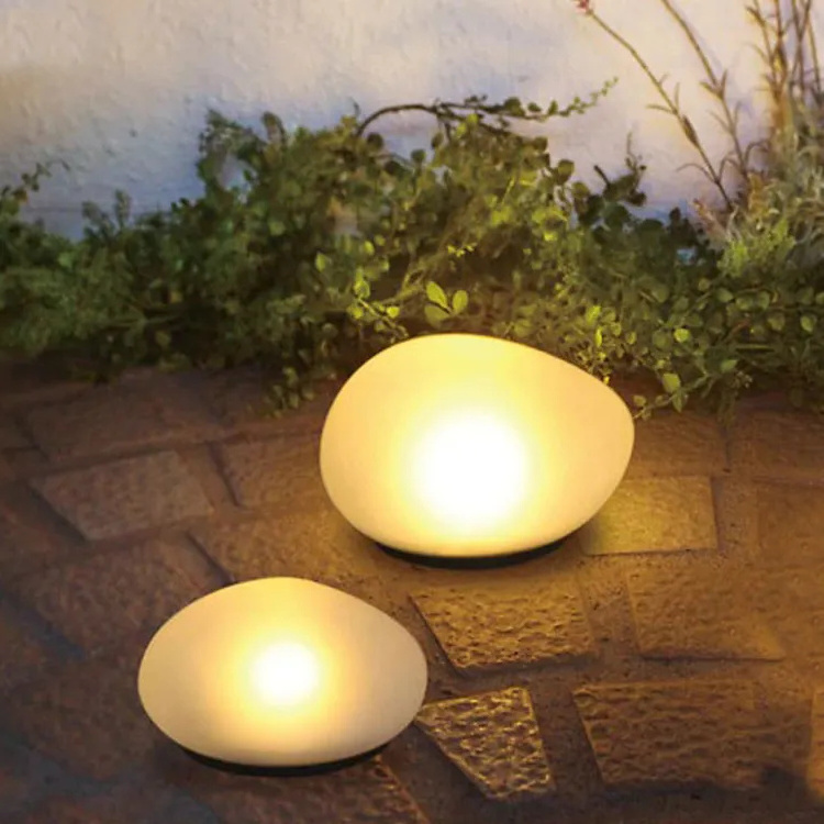 Outdoor Led Cobble Artificial Luminous Stone Landscape Garden Light Park Pathway Decorative Lighting