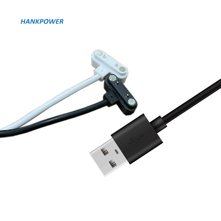 2 in 1 Magnetic Charge Charging Cable 4mm Magnet Suctio 2pin USB Power charger with 4.0 female connector