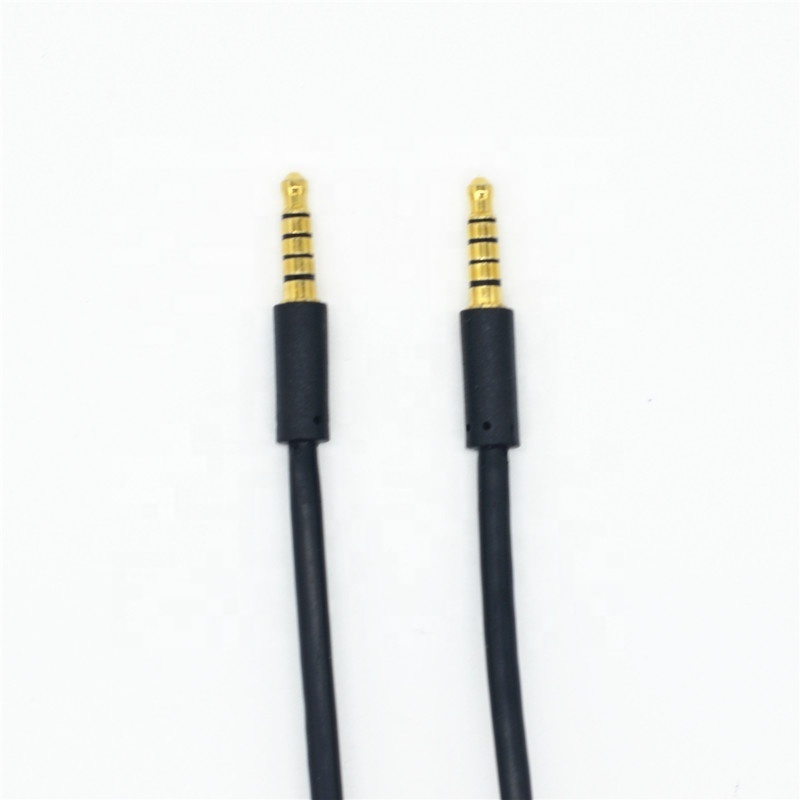 Universal 3.5mm 5Pole Audio Cable TRRRS Male Jack To Bare End Wires 5 Core Shielded Audio Cable