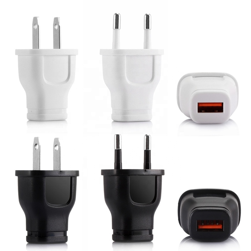 Mini Portable Single Port USB Travel Charger 5V 1A US EU Plug Adapter Integrated USB Wall Charger for Smartphone