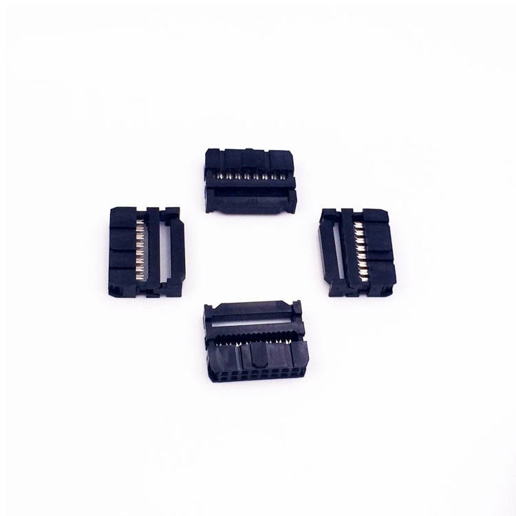 Special offer 2.54MM pitch horn IDC 6P connector 2*3P suitable for FC 1.27MM flat Cable 10p 14p 16p 34p 40p