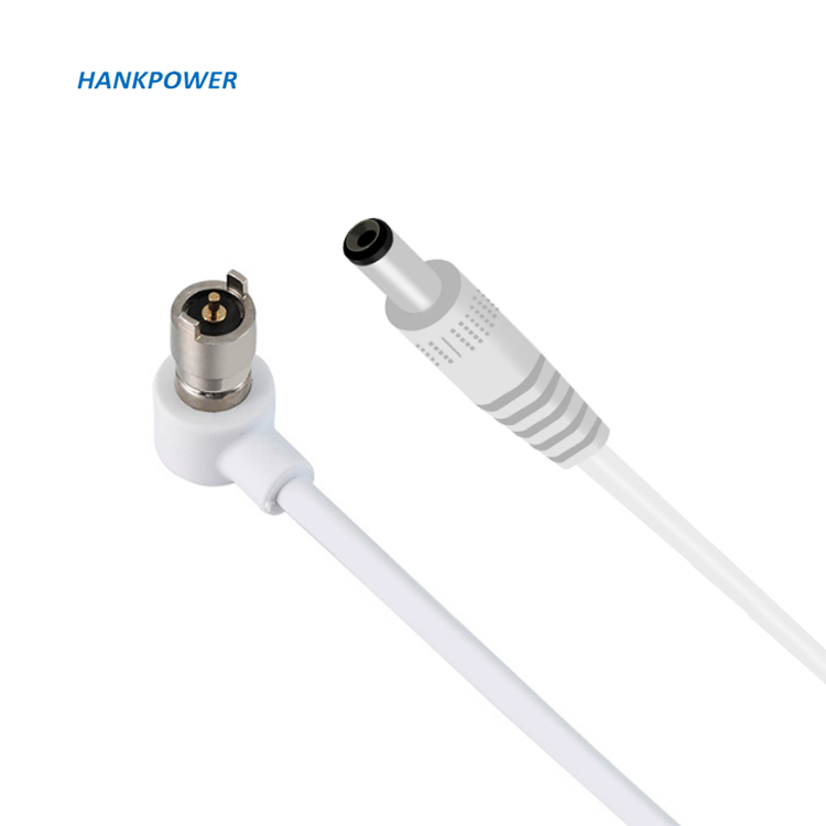 OEM Factory 5mm Diameter Mini Pogo Pin 2Pin Magnetic Connector To Right Angle DC Power Cable For Wearable Device