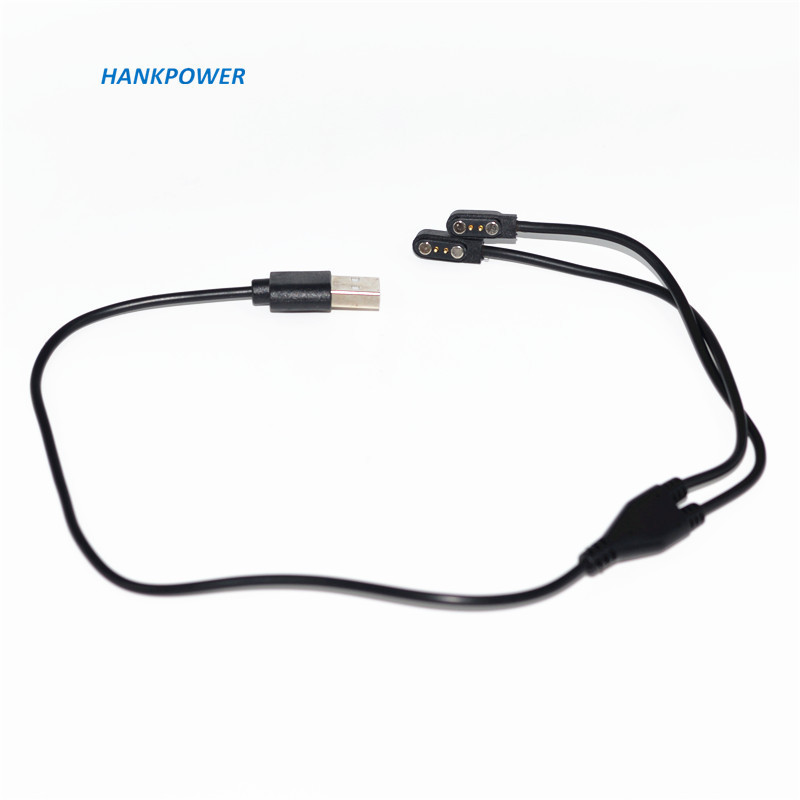 2 in 1 Magnetic Charge Charging Cable 4mm Magnet Suctio 2pin USB Power charger with 4.0 female connector