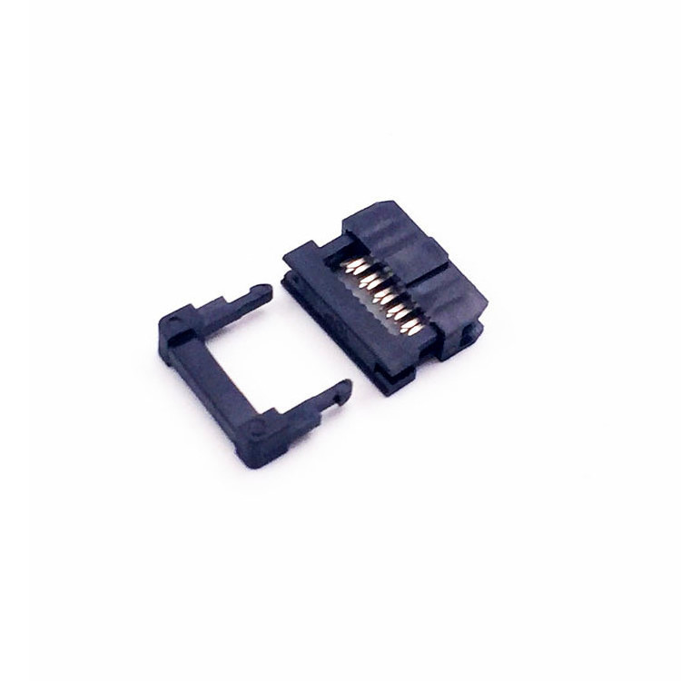 Special offer 2.54MM pitch horn IDC 6P connector 2*3P suitable for FC 1.27MM flat Cable 10p 14p 16p 34p 40p